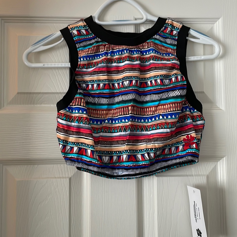 Hapari Safari Tank Midkini top size M NWT